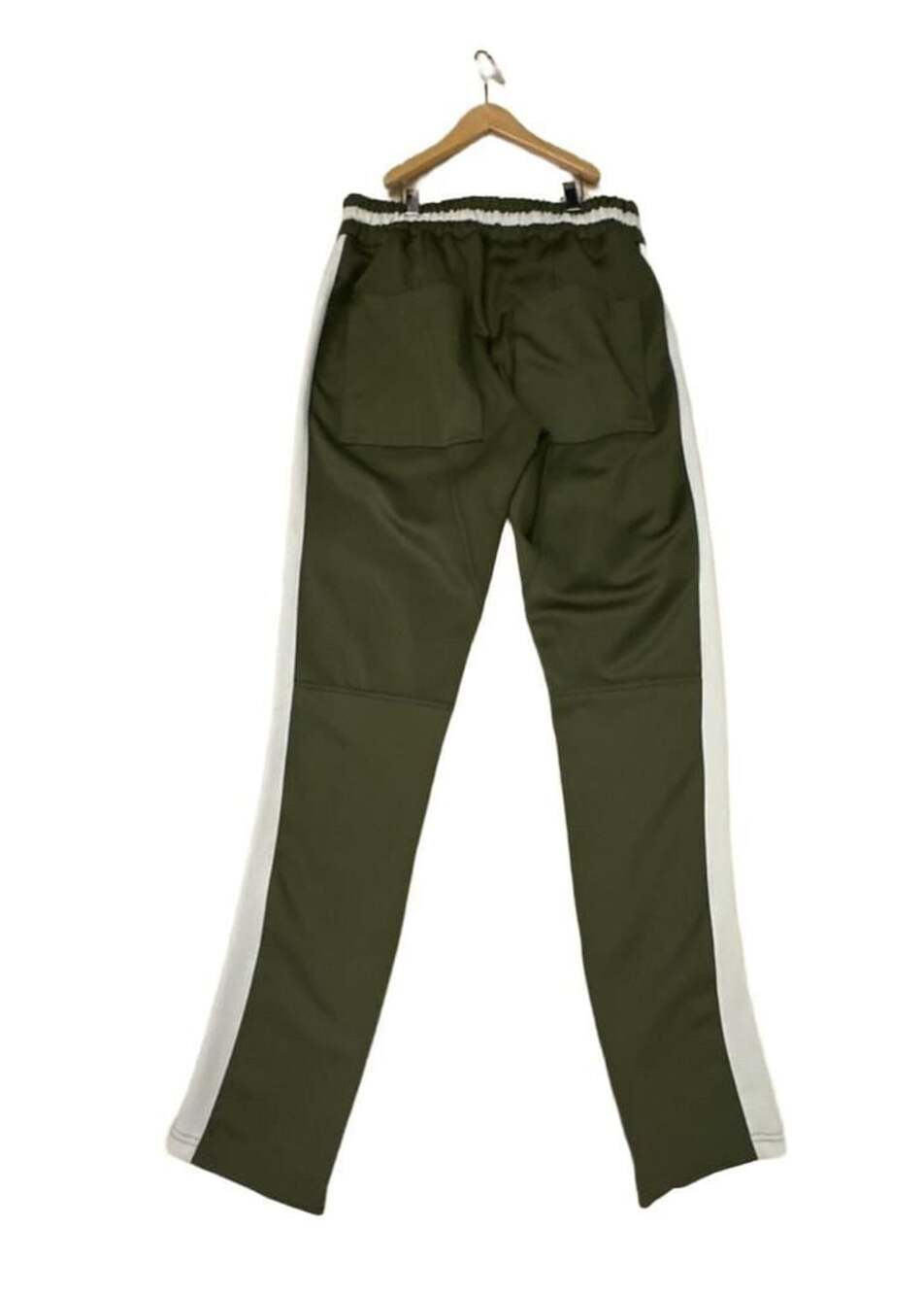 Crysp Denim Olive Green Side Stripe Track Pants Size L